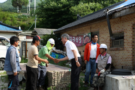 신동 안경다리 탄광마을 사업 현장 확인