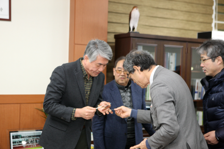 일본 타하라시 농업교수 방문단 접견