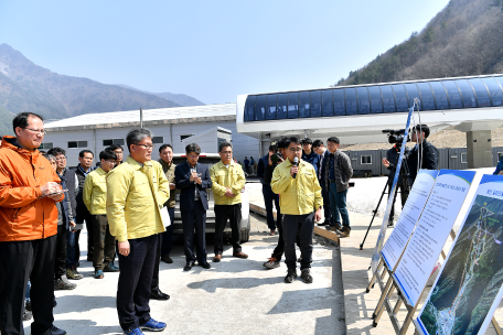 김재현 산림청장 정선알파인경기장 방문 현장점검