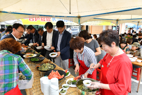 한국여성농업인정선군연합회 '이웃사랑 행복나누기' 일일식당